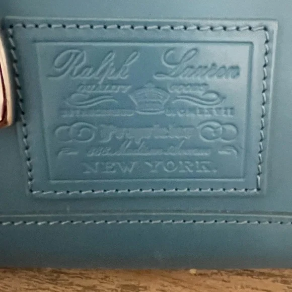 Ralph Lauren Teal Satchel Bag - Picture 2 of 8